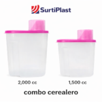 Combo cerealero con tapas medidoras